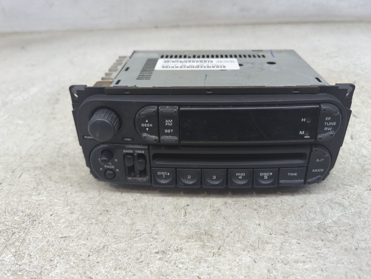 2002-2004 Chrysler Concorde Radio AM FM Cd Player Receiver Replacement Fits Fits 2002 2003 2004 2005 2006 2007 2008 2009 201