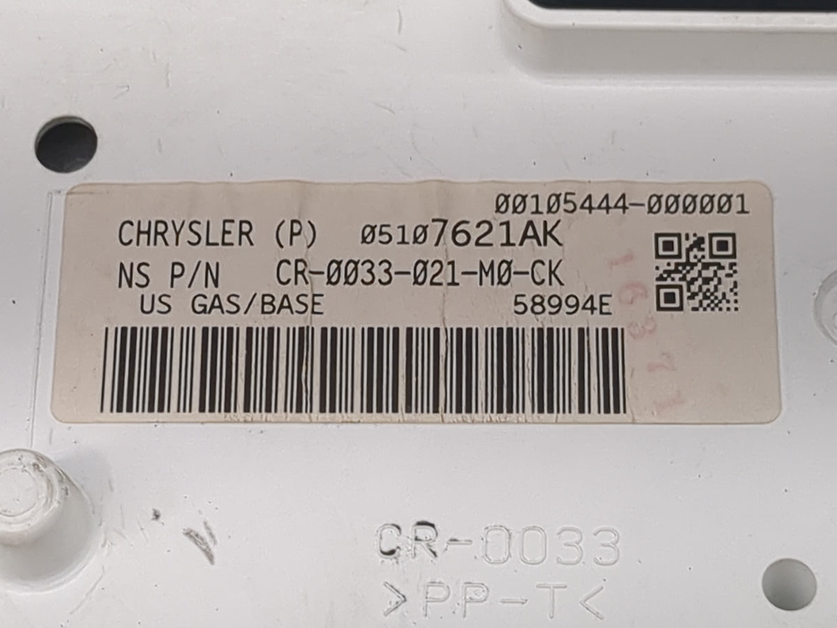 2006-2008 Chrysler Pt Cruiser Instrument Cluster Speedometer Gauges Miles:123K Fits Fits 2006 2007 2008 OEM Used Auto Parts 