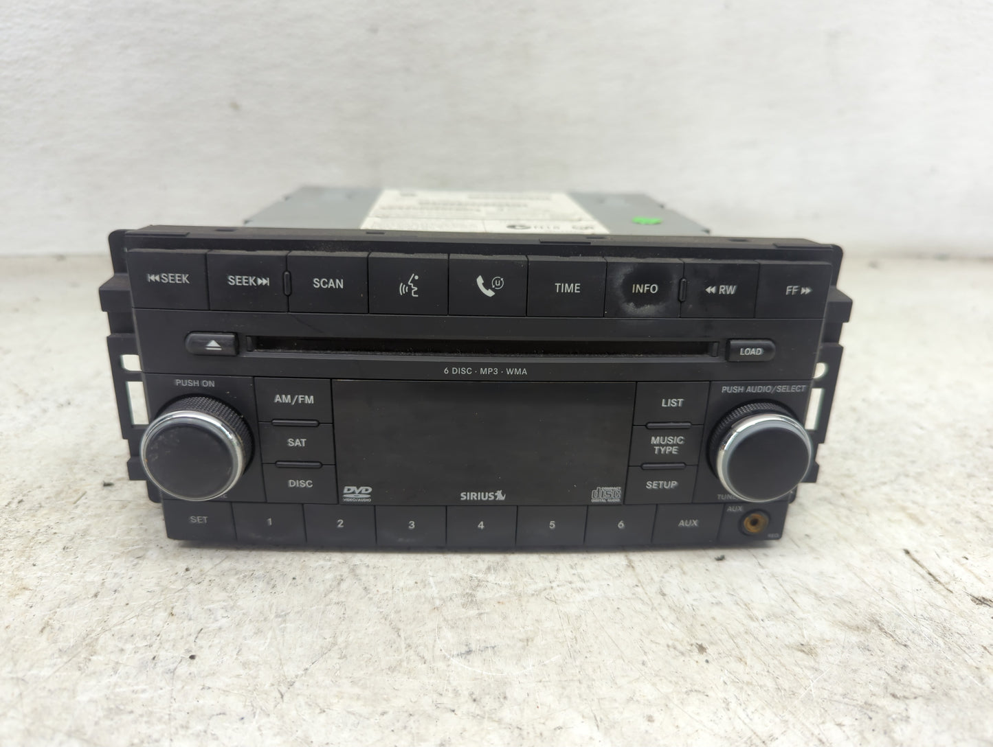 2007-2010 Chrysler Sebring Radio AM FM Cd Player Receiver Replacement Fits Fits 2007 2008 2009 2010 OEM Used Auto Parts - Oe