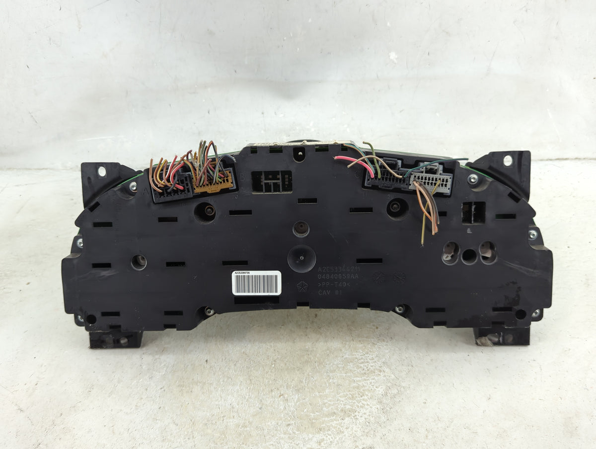 2010 Chrysler Sebring Instrument Cluster Speedometer Gauges Miles:174K Fits OEM Used Auto Parts - Oemusedautoparts1.com