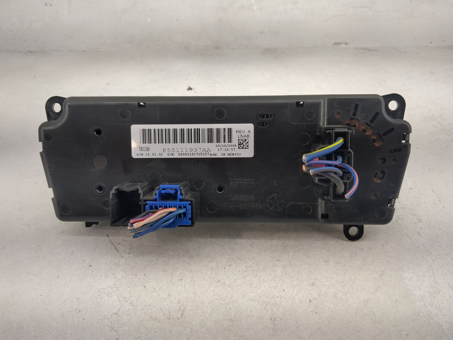2008-2010 Chrysler Sebring Climate Control Module Temperature AC/Heater Replacement Fits Fits 2008 2009 2010 OEM Used Auto P
