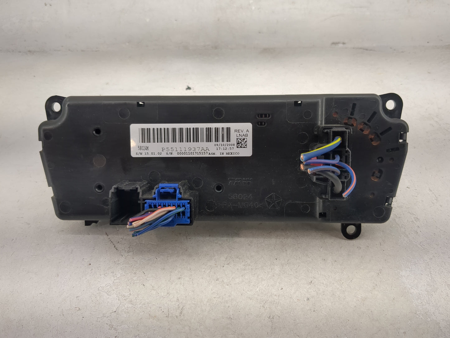 2008-2010 Chrysler Sebring Climate Control Module Temperature AC/Heater Replacement Fits Fits 2008 2009 2010 OEM Used Auto P