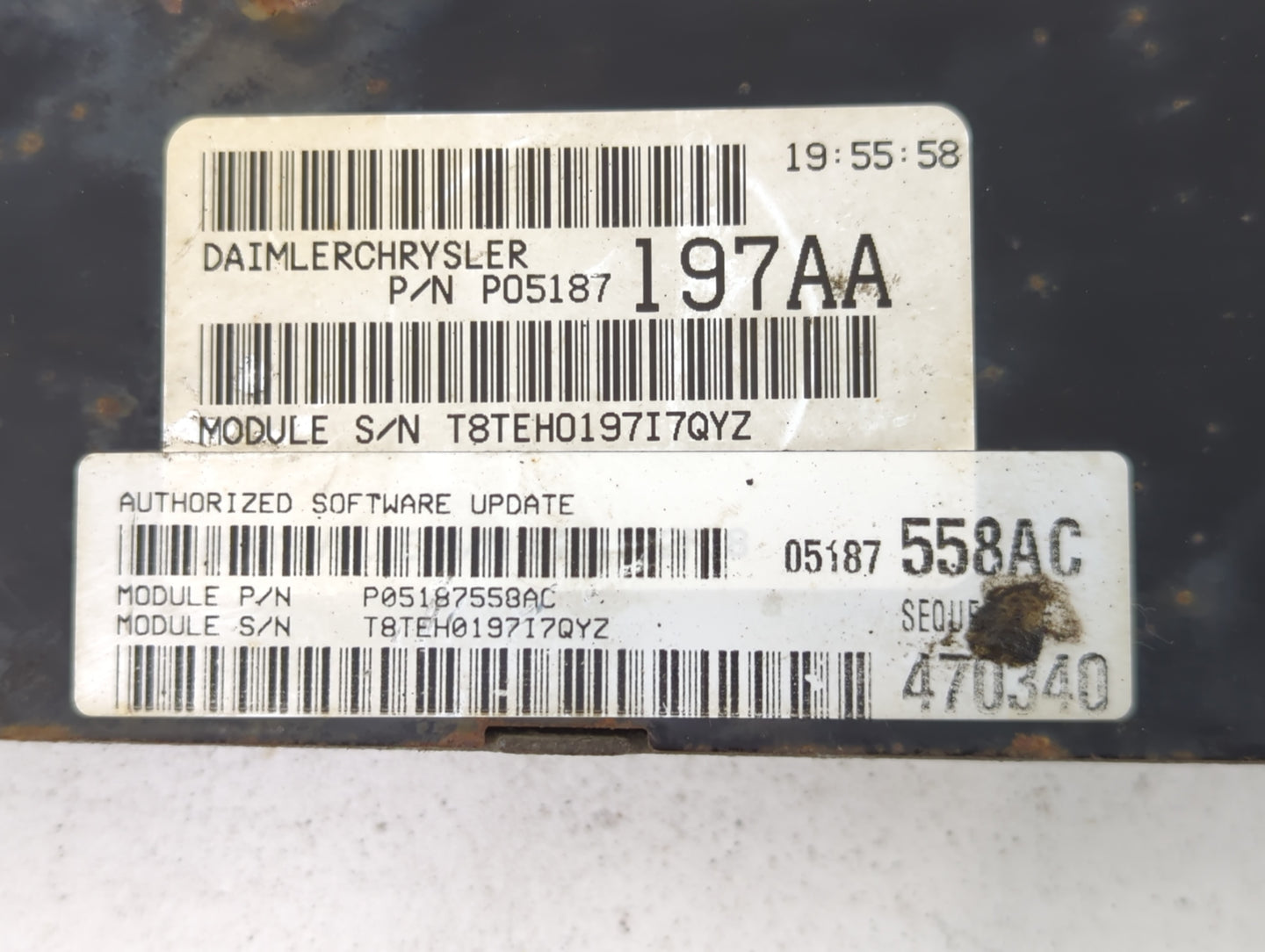 2007 Chrysler Town & Country PCM Engine Control Computer ECU ECM PCU OEM Fits OEM Used Auto Parts - Oemusedautoparts1.com