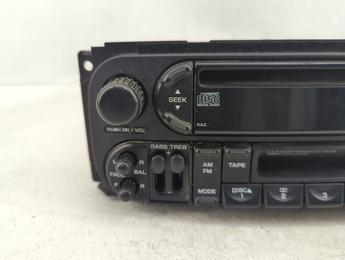 2005-2007 Chrysler Town & Country Radio AM FM Cd Player Receiver Replacement Fits Fits 2005 2006 2007 OEM Used Auto Parts - 