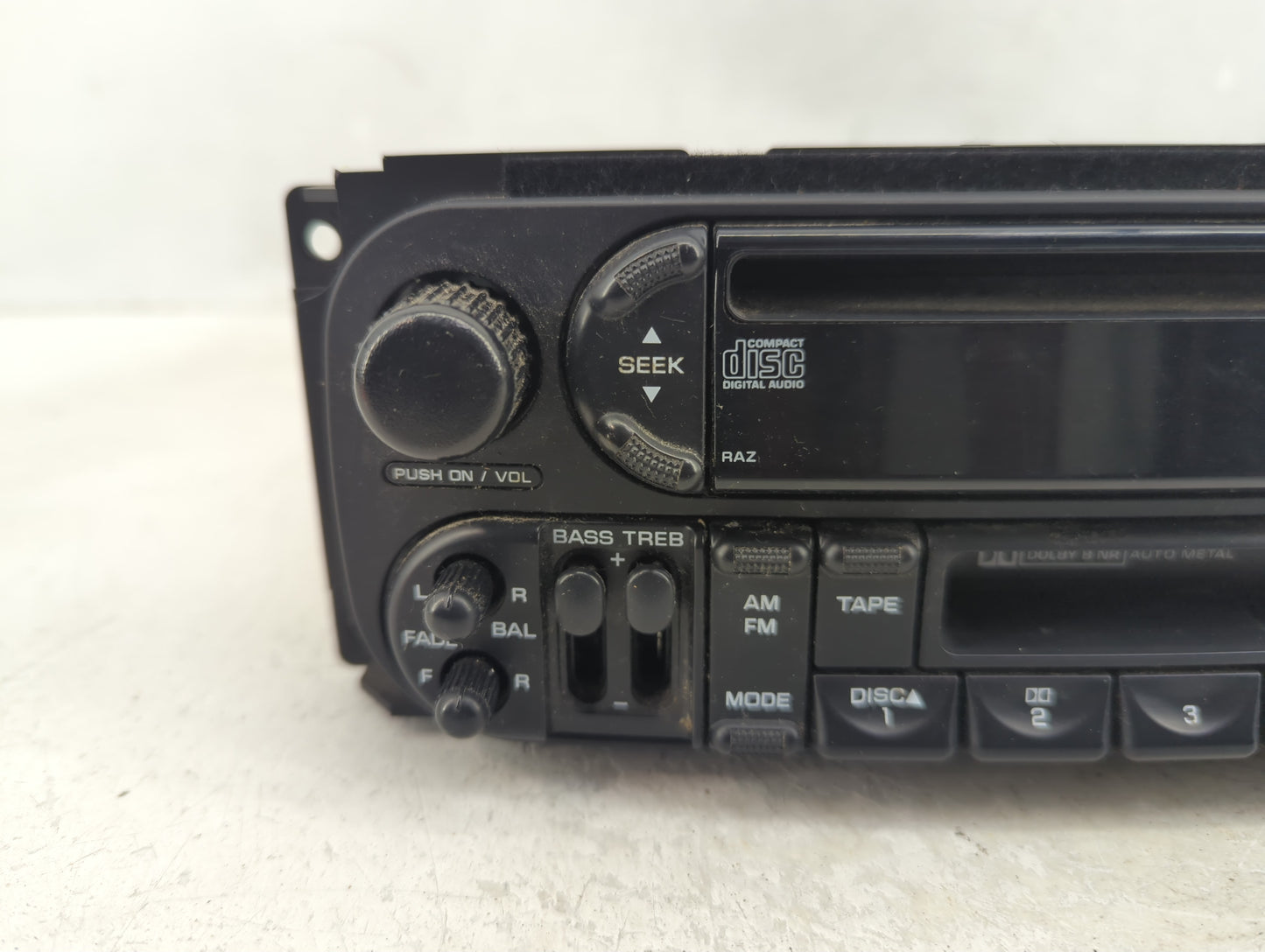 2005-2007 Chrysler Town & Country Radio AM FM Cd Player Receiver Replacement Fits Fits 2005 2006 2007 OEM Used Auto Parts - 