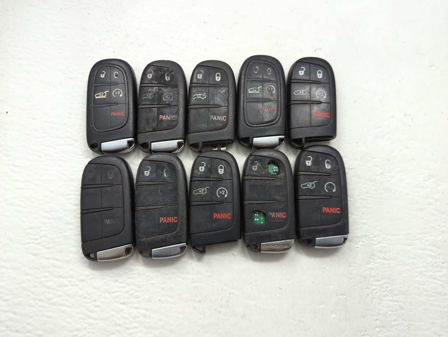Lot of 10 Dodge Keyless Entry Remote Fob MIXED FCC IDS MIXED PART - Oemusedautoparts1.com