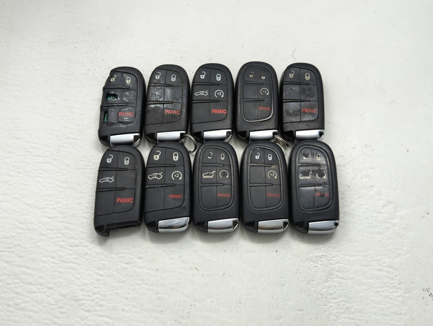 Lot of 10 Dodge Keyless Entry Remote Fob MIXED FCC IDS MIXED PART - Oemusedautoparts1.com