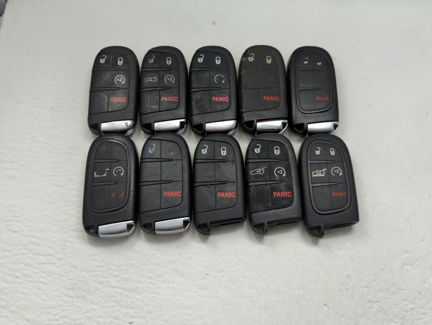 Lot of 10 Dodge Keyless Entry Remote Fob MIXED FCC IDS MIXED PART - Oemusedautoparts1.com