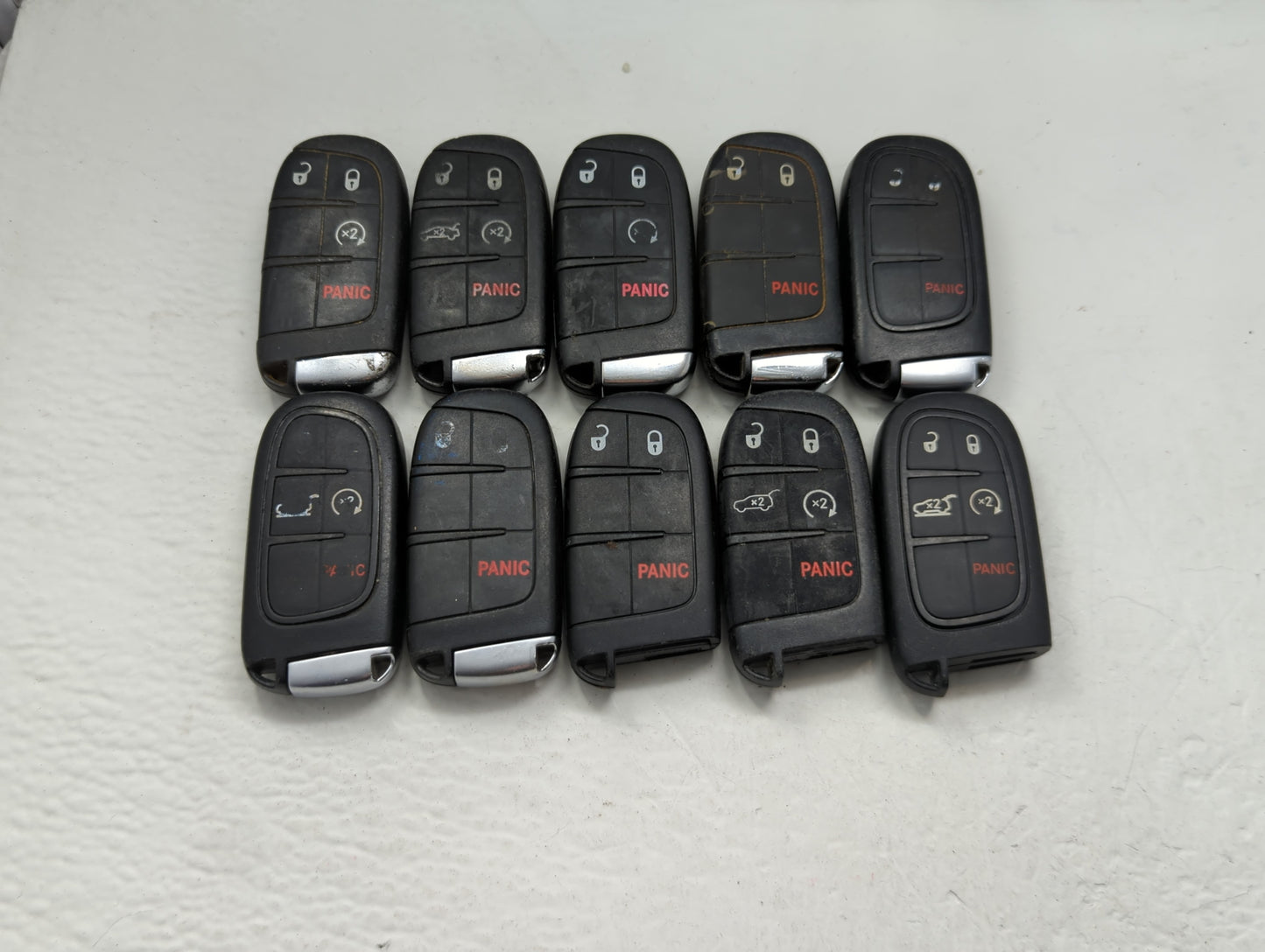 Lot of 10 Dodge Keyless Entry Remote Fob MIXED FCC IDS MIXED PART - Oemusedautoparts1.com