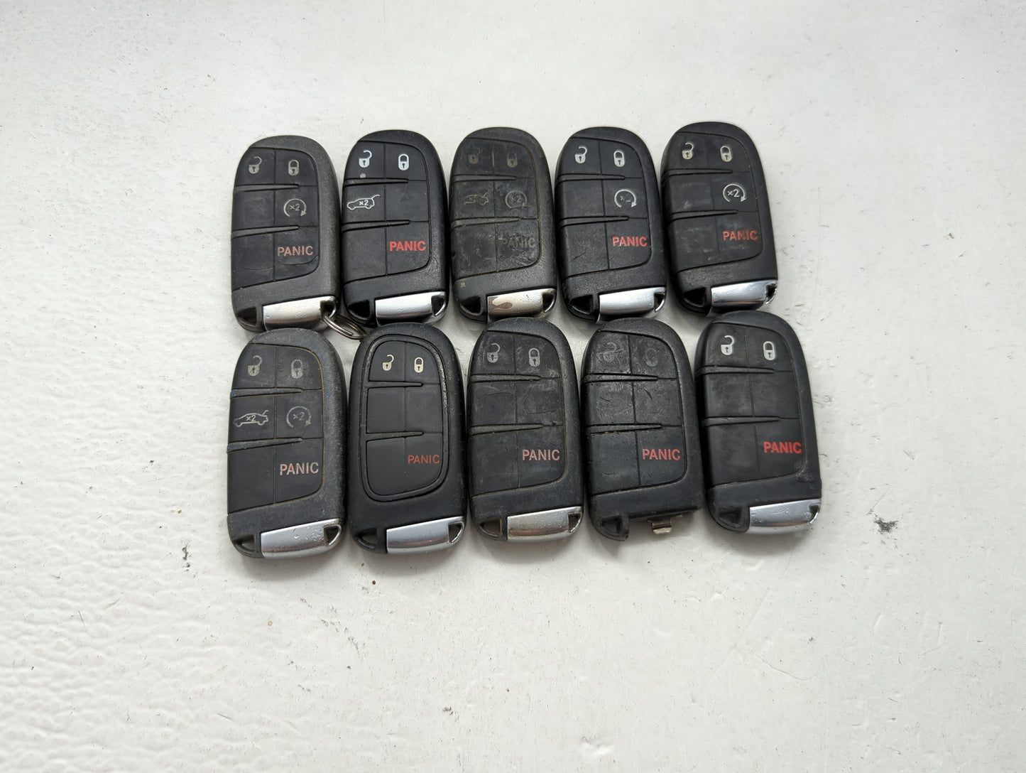 Lot of 10 Dodge Keyless Entry Remote Fob MIXED FCC IDS MIXED PART 1475803 - Oemusedautoparts1.com