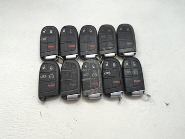 Lot of 10 Dodge Keyless Entry Remote Fob MIXED FCC IDS MIXED PART 1475804 - Oemusedautoparts1.com
