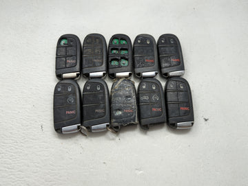 Lot of 10 Dodge Keyless Entry Remote Fob MIXED FCC IDS MIXED PART 1475818 - Oemusedautoparts1.com