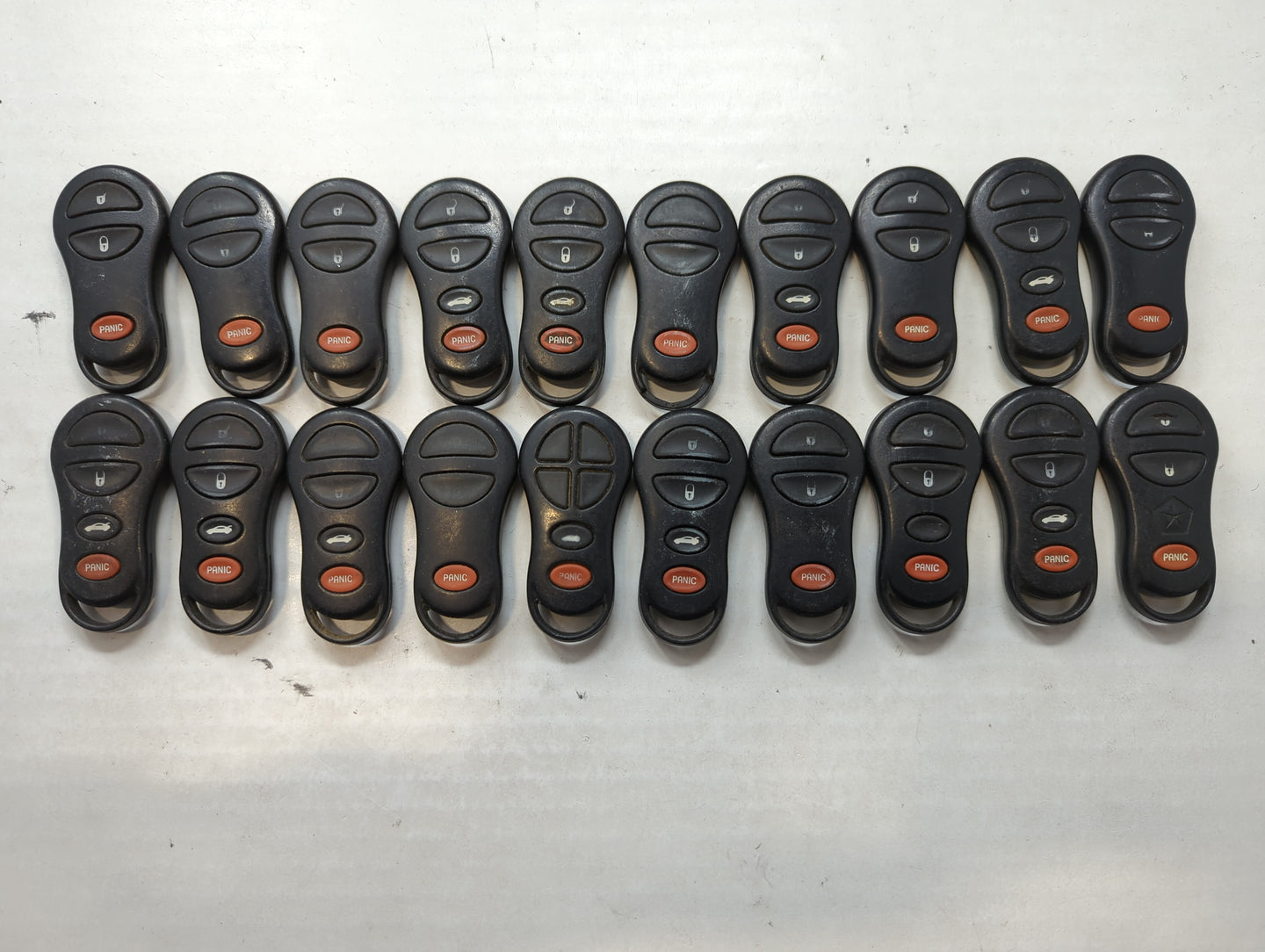 Lot of 20 Dodge Keyless Entry Remote Fob GQ43VT9T | GQ43VTI7T 04759008 | - Oemusedautoparts1.com