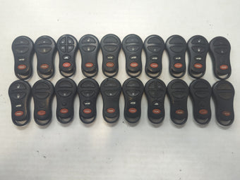 compare product Lot of 20 Dodge Keyless Entry Remote Fob GQ43VT9T MIXED PART NUMBERS