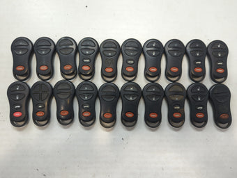 compare product Lot of 20 Dodge Keyless Entry Remote Fob MIXED FCC IDS MIXED PART NUMBERS