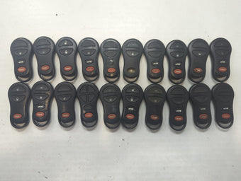compare product Lot of 20 Dodge Keyless Entry Remote Fob MIXED FCC IDS MIXED PART NUMBERS