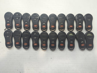 compare product Lot of 20 Dodge Keyless Entry Remote Fob MIXED FCC IDS MIXED PART NUMBERS 592120