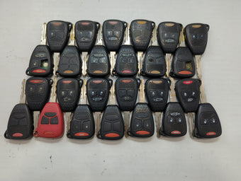 compare product Lot of 25 Dodge Keyless Entry Remote Fob MIXED FCC IDS MIXED PART NUMBERS