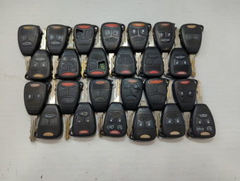 compare product Lot of 25 Dodge Keyless Entry Remote Fob MIXED FCC IDS MIXED PART NUMBERS