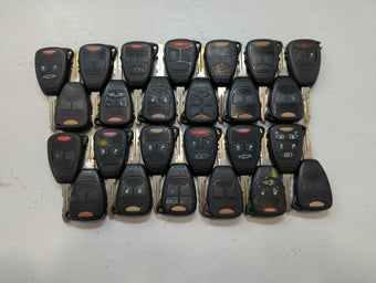 compare product Lot of 25 Dodge Keyless Entry Remote Fob MIXED FCC IDS MIXED PART NUMBERS