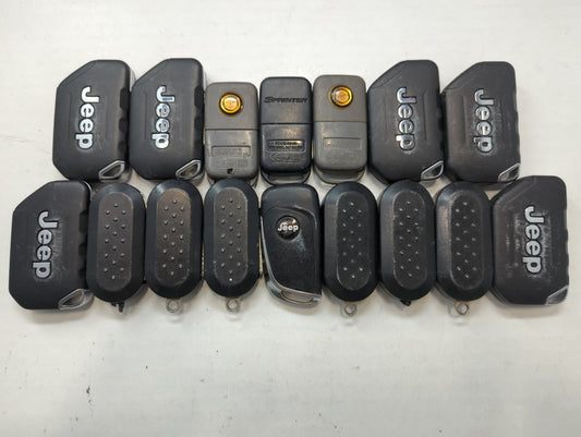 Lot of 16 Dodge Keyless Entry Remote Fob MIXED FCC IDS MIXED PART NUMBERS