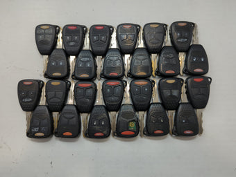 compare product Lot of 25 Dodge Keyless Entry Remote Fob MIXED FCC IDS MIXED PART NUMBERS