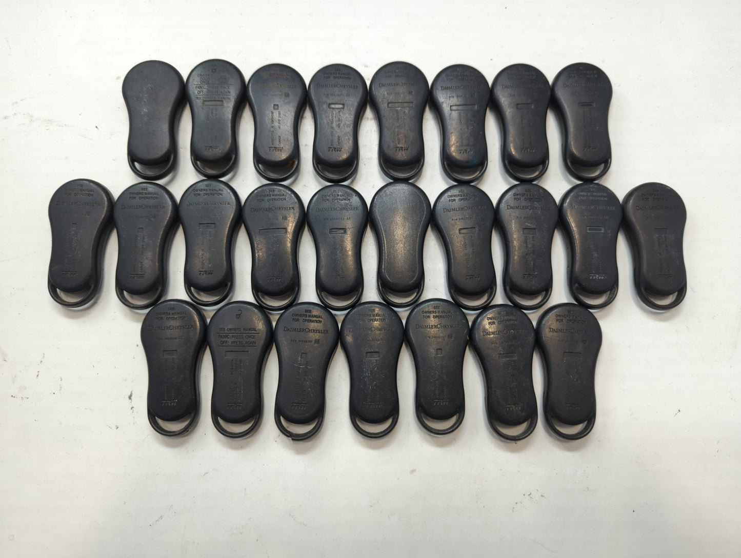 Lot of 25 Dodge Keyless Entry Remote Fob MIXED FCC IDS MIXED PART NUMBERS - Oemusedautoparts1.com