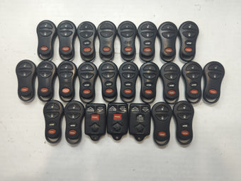 compare product Lot of 25 Dodge Keyless Entry Remote Fob MIXED FCC IDS MIXED PART NUMBERS