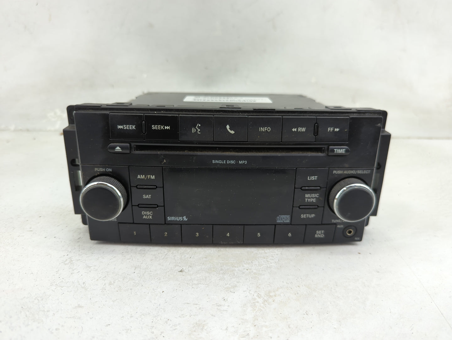 2009-2010 Dodge Avenger Radio AM FM Cd Player Receiver Replacement Fits Fits 2008 2009 2010 OEM Used Auto Parts - Oemusedaut