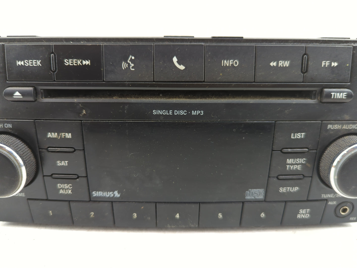2009-2010 Dodge Avenger Radio AM FM Cd Player Receiver Replacement Fits Fits 2008 2009 2010 OEM Used Auto Parts - Oemusedaut