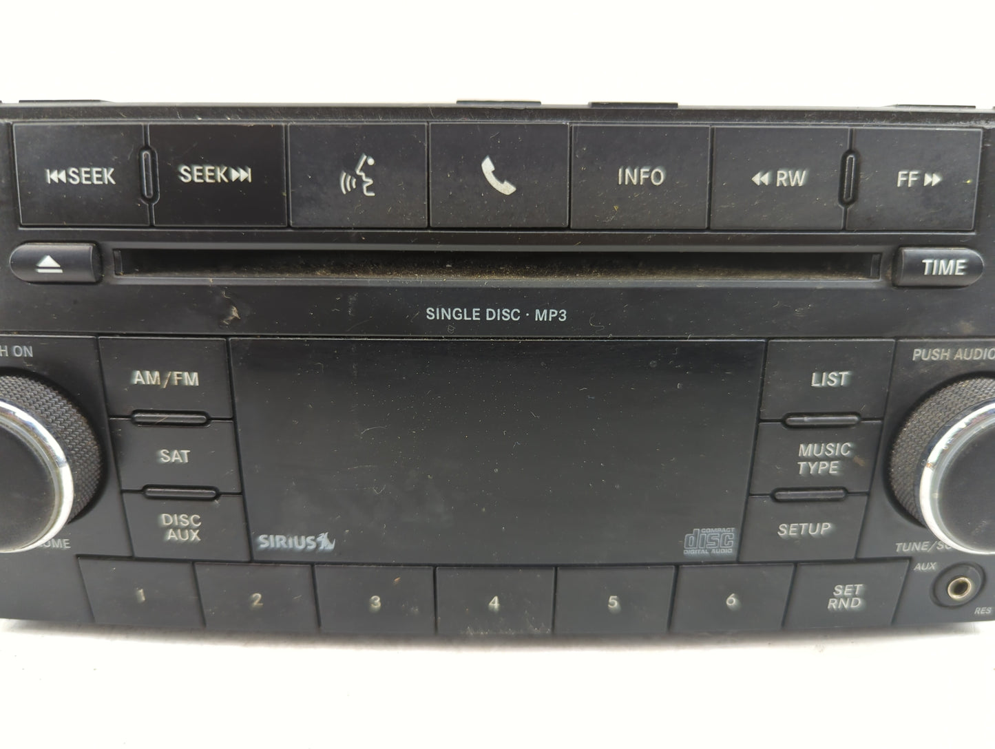 2009-2010 Dodge Avenger Radio AM FM Cd Player Receiver Replacement Fits Fits 2008 2009 2010 OEM Used Auto Parts - Oemusedaut