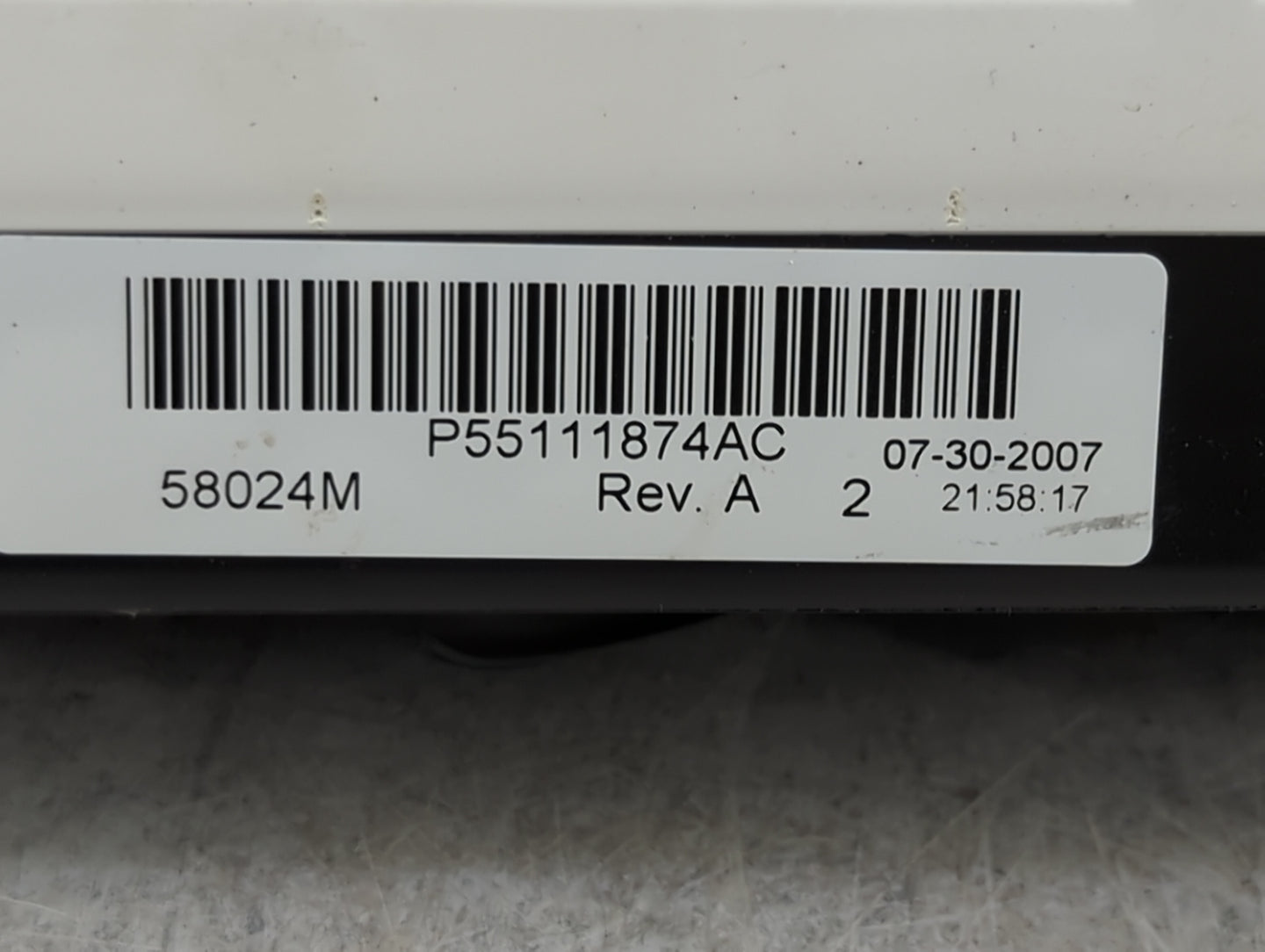 2007-2009 Dodge Caliber Climate Control Module Temperature AC/Heater Replacement Fits Fits 2007 2008 2009 OEM Used Auto Part