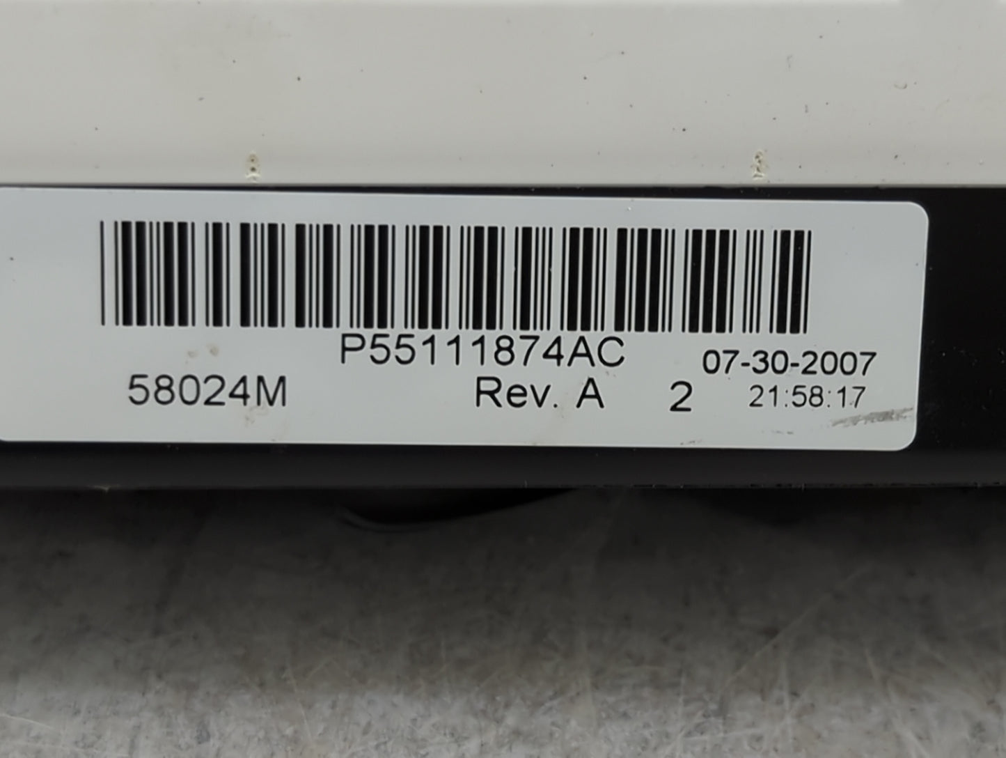 2007-2009 Dodge Caliber Climate Control Module Temperature AC/Heater Replacement Fits Fits 2007 2008 2009 OEM Used Auto Part