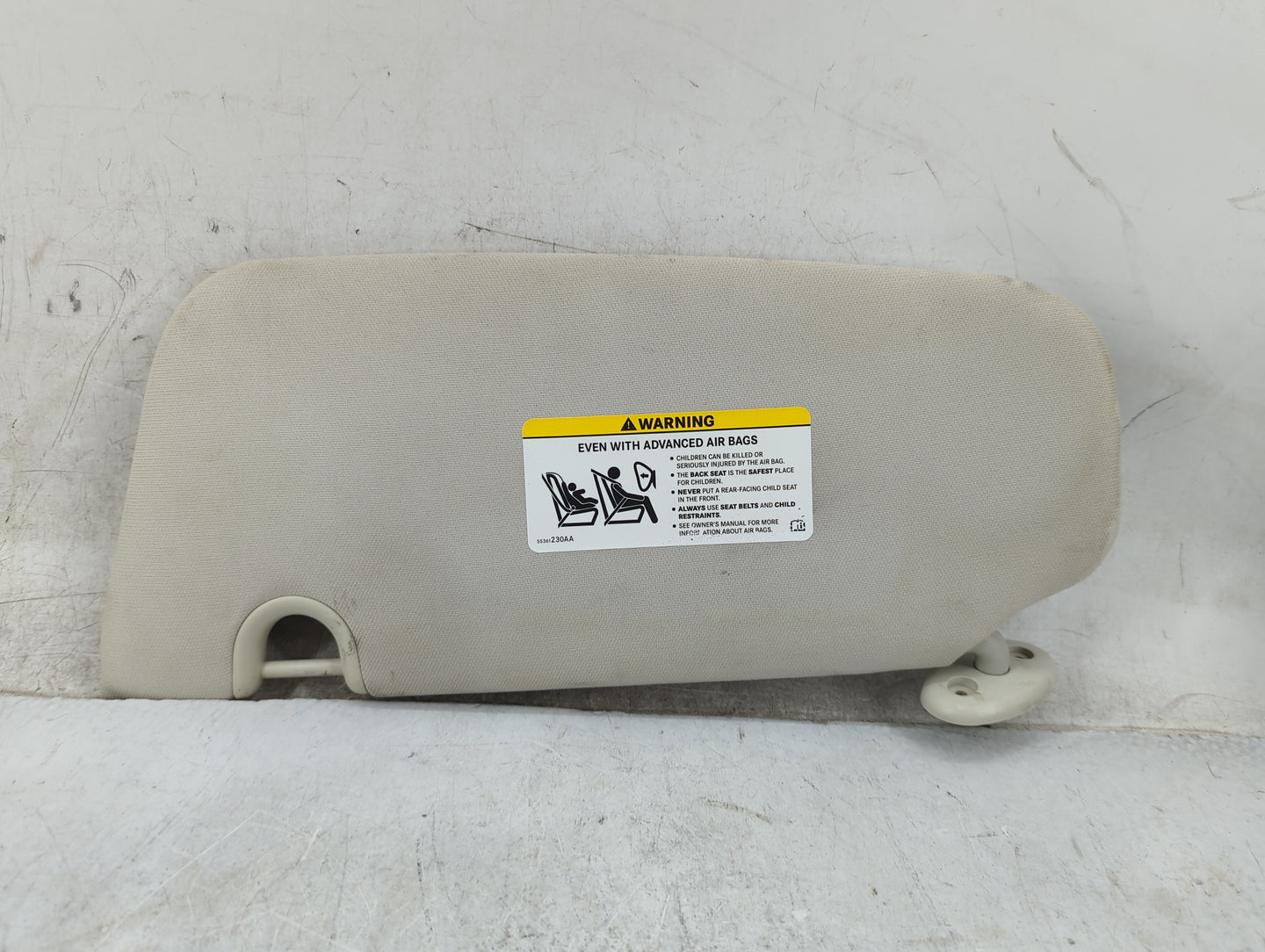 2007-2008 Dodge Caliber Sun Visor Shade Replacement Passenger Right Mirror Fits Fits 2007 2008 OEM Used Auto Parts - Oemused
