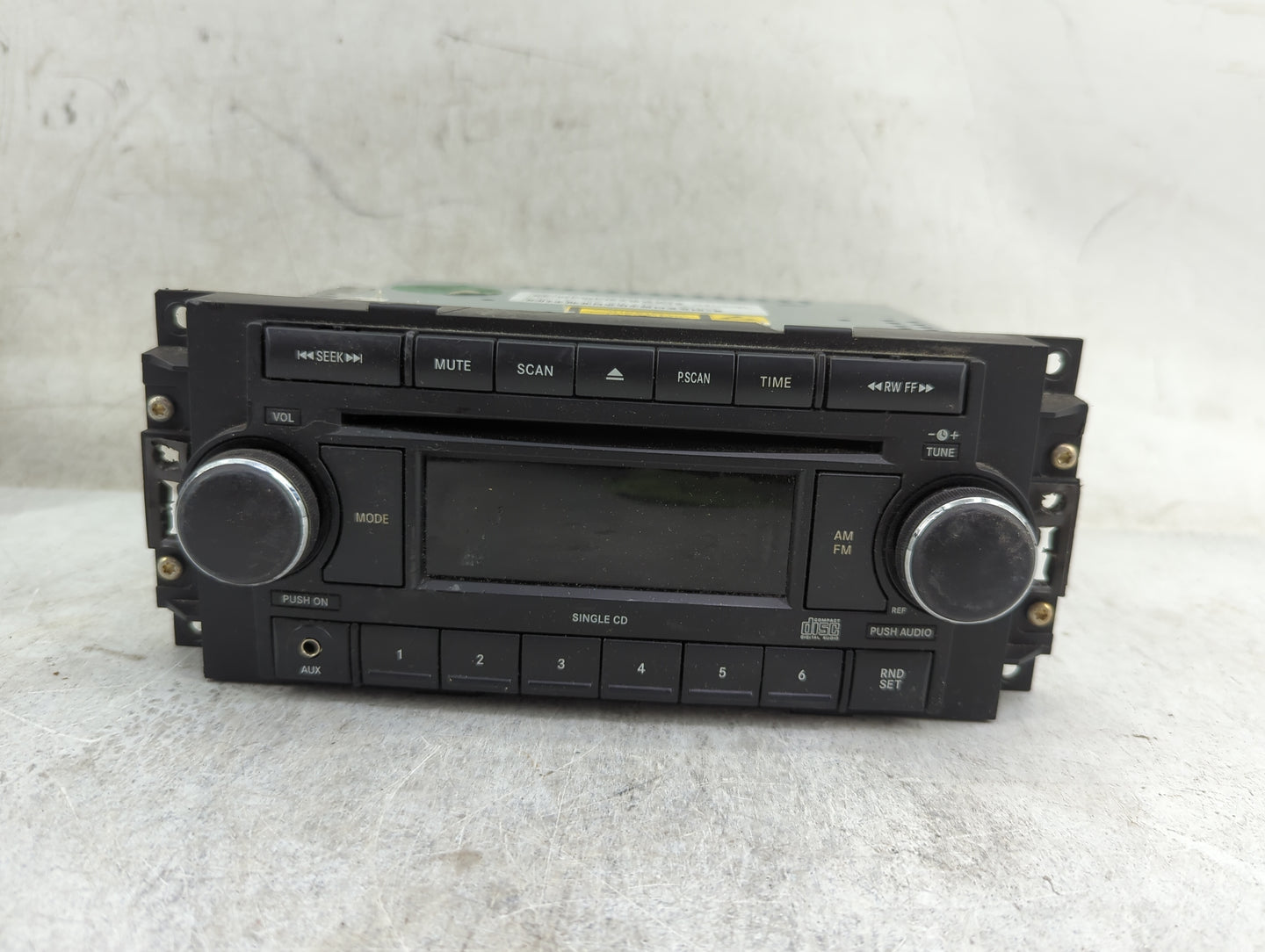 2008-2009 Dodge Caliber Radio AM FM Cd Player Receiver Replacement Fits Fits 2008 2009 2010 OEM Used Auto Parts - Oemusedaut