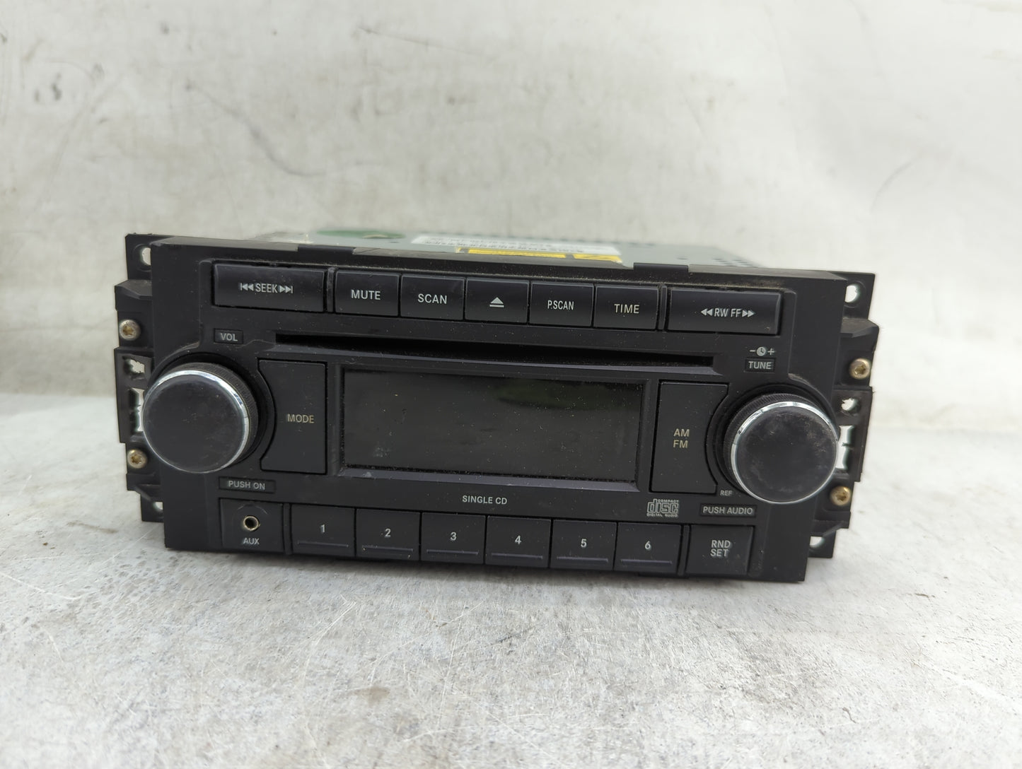 2008-2009 Dodge Caliber Radio AM FM Cd Player Receiver Replacement Fits Fits 2008 2009 2010 OEM Used Auto Parts - Oemusedaut