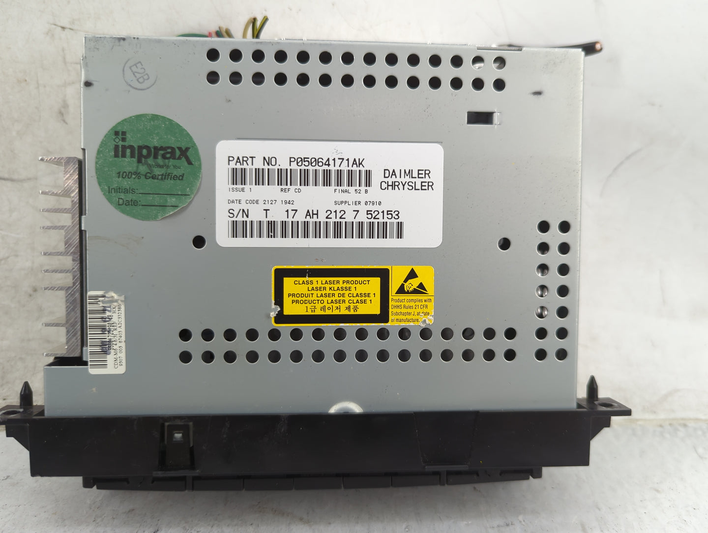 2008-2009 Dodge Caliber Radio AM FM Cd Player Receiver Replacement Fits Fits 2008 2009 2010 OEM Used Auto Parts - Oemusedaut