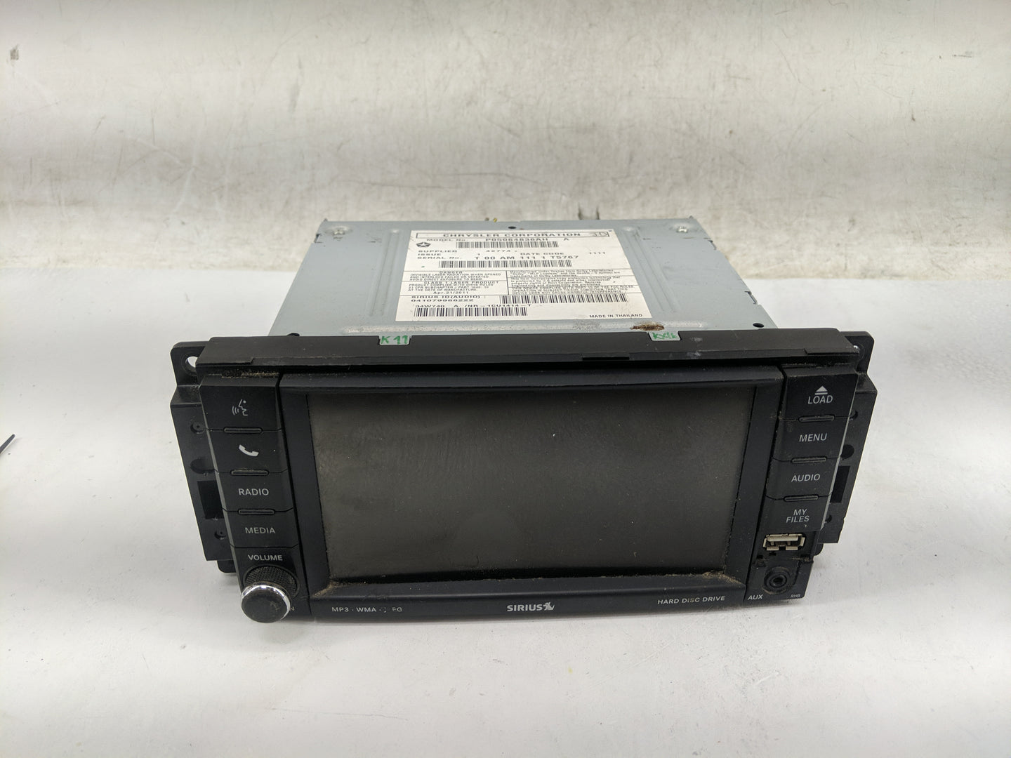 2011-2012 Dodge Caliber Radio AM FM Cd Player Receiver Replacement Fits Fits 2011 2012 OEM Used Auto Parts - Oemusedautopart