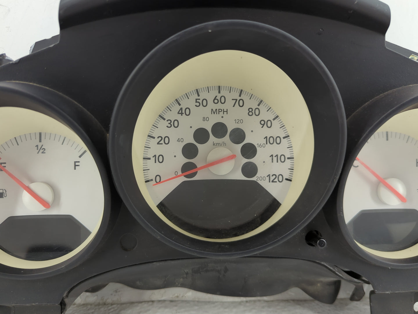 2007-2008 Dodge Caliber Instrument Cluster Speedometer Gauges Fits Fits 2007 2008 OEM Used Auto Parts - Oemusedautoparts1.co