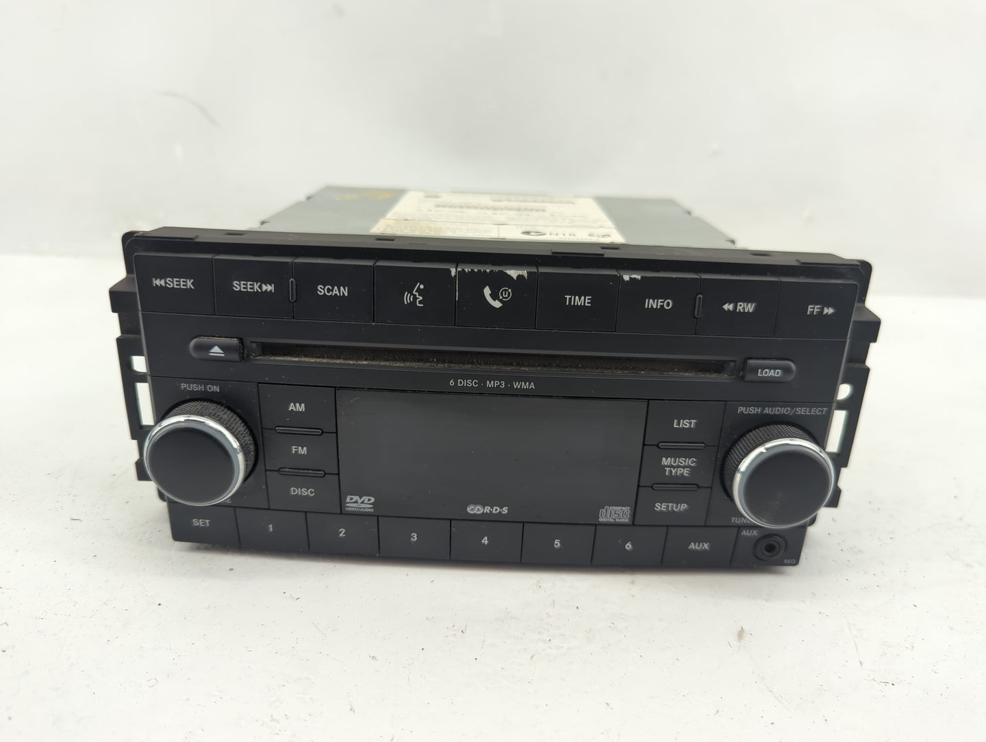 2008-2010 Dodge Charger Radio AM FM Cd Player Receiver Replacement Fits Fits 2008 2009 2010 OEM Used Auto Parts - Oemusedaut