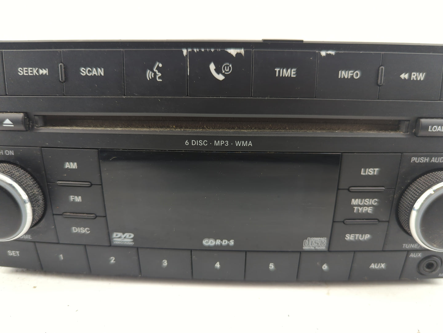 2008-2010 Dodge Charger Radio AM FM Cd Player Receiver Replacement Fits Fits 2008 2009 2010 OEM Used Auto Parts - Oemusedaut