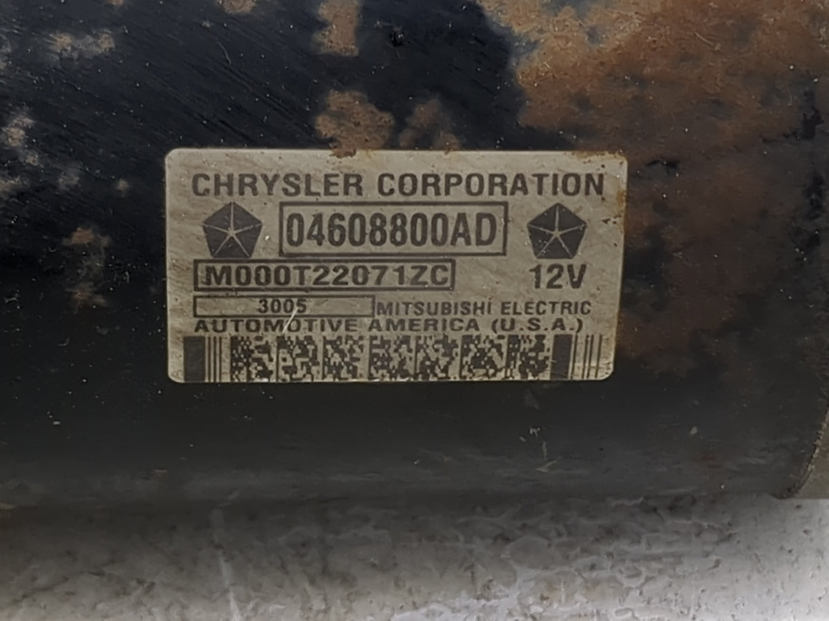 2006 Dodge Charger Car Starter Motor Solenoid OEM Fits Fits 2005 OEM Used Auto Parts - Oemusedautoparts1.com
