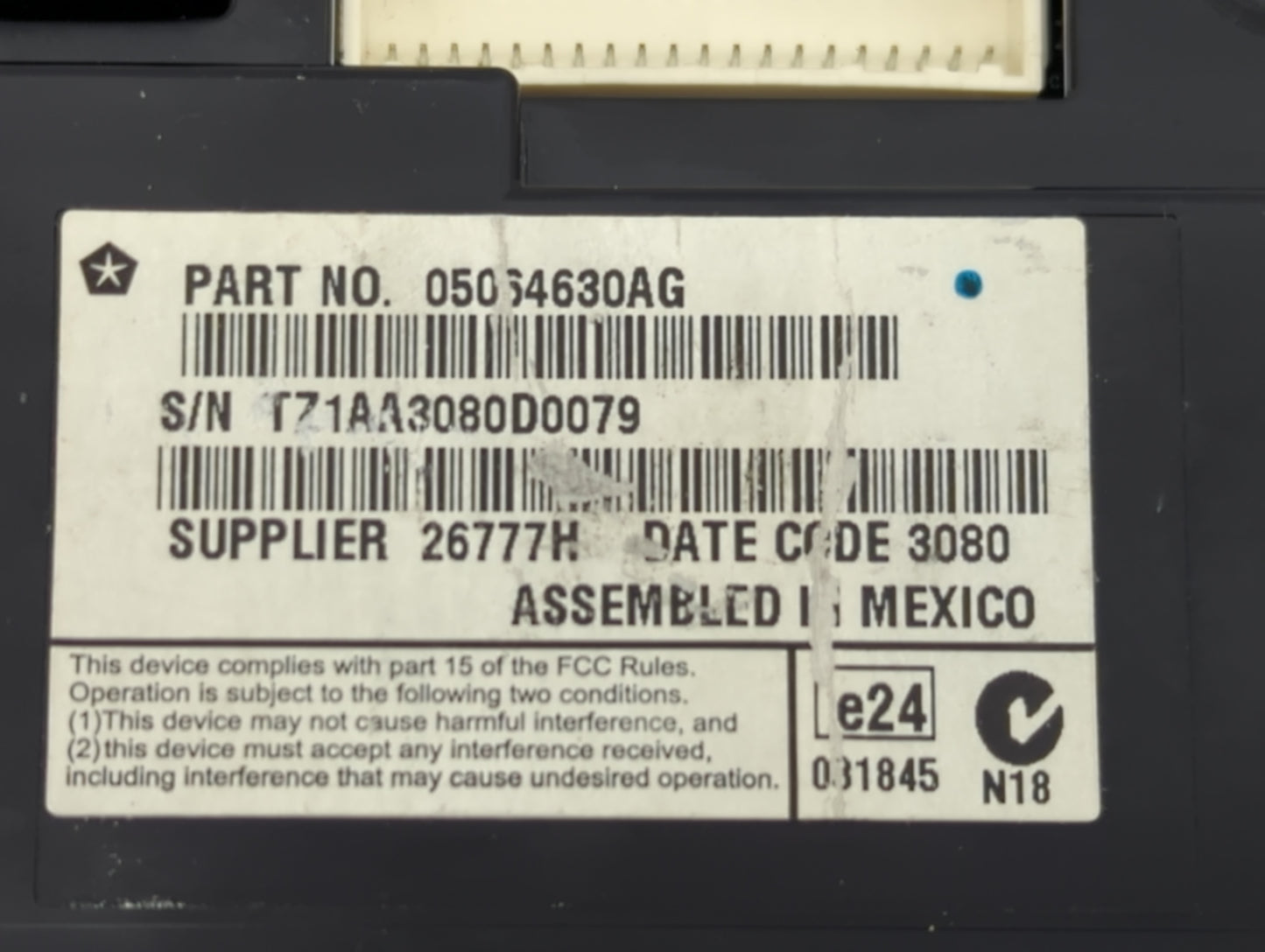 2011-2014 Dodge Charger Information Display Screen - Oemusedautoparts1.com