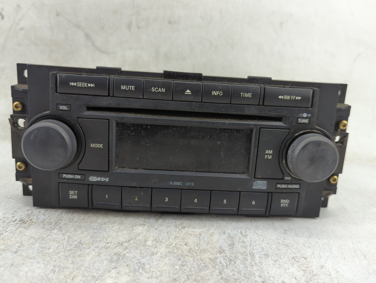 2005-2007 Dodge Dakota Radio AM FM Cd Player Receiver Replacement Fits Fits 2004 2005 2006 2007 2008 2009 2010 OEM Used Auto