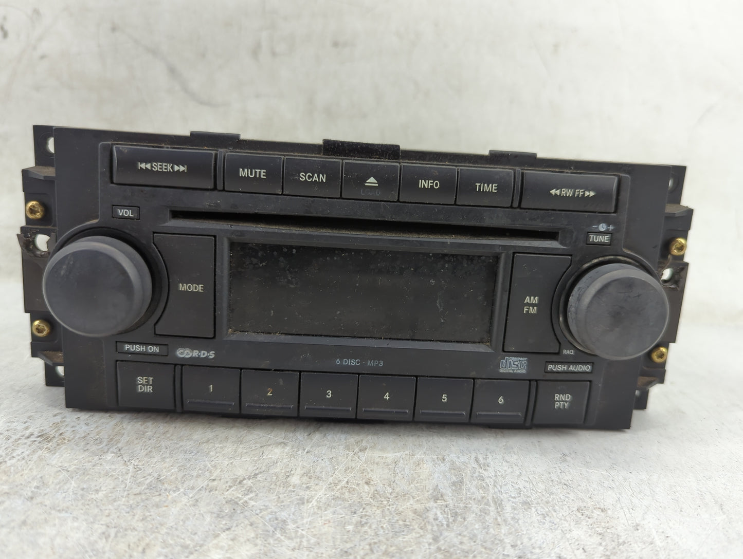 2005-2007 Dodge Dakota Radio AM FM Cd Player Receiver Replacement Fits Fits 2004 2005 2006 2007 2008 2009 2010 OEM Used Auto