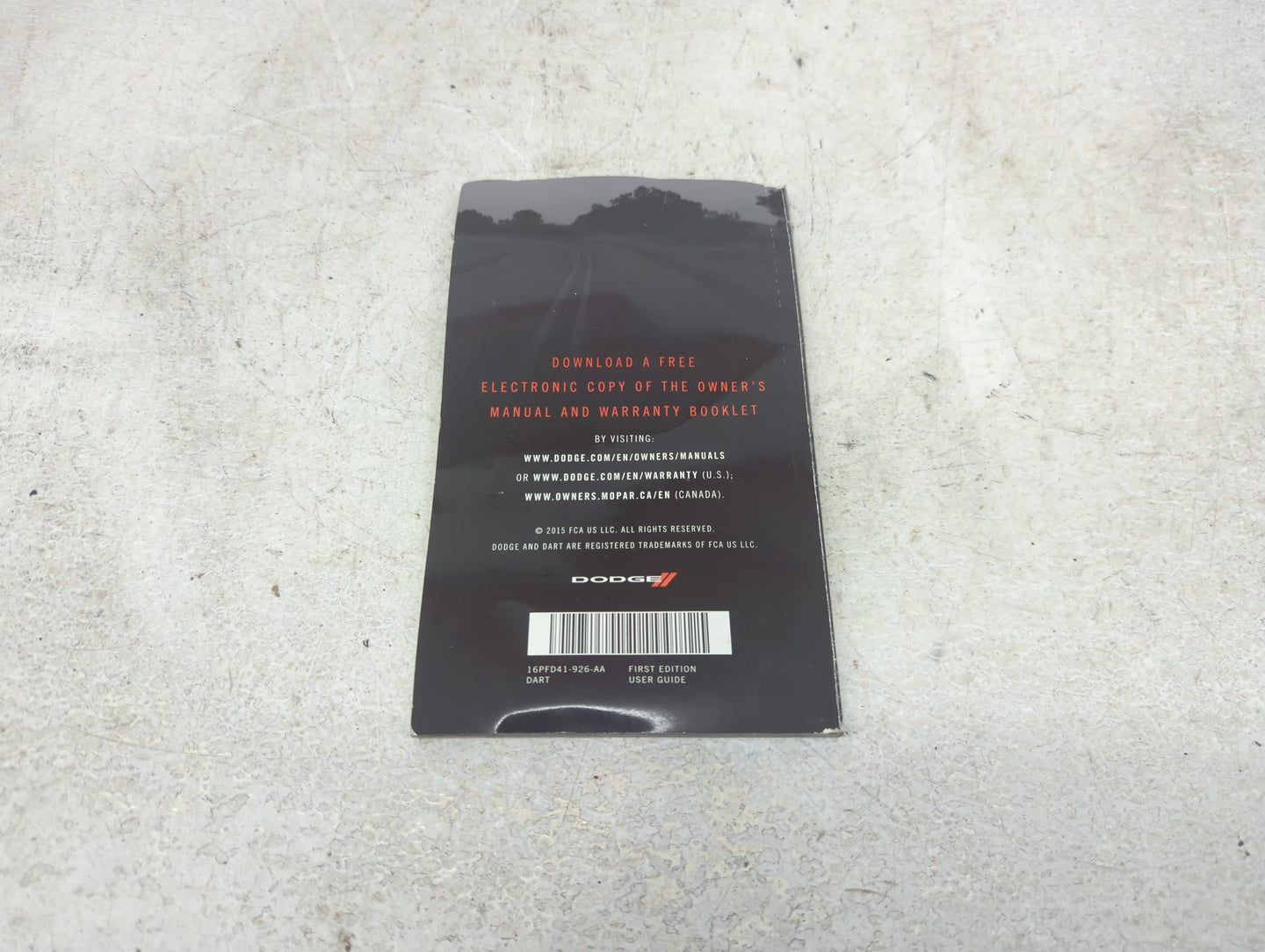 0 Dodge Dart Owners Manual Book Guide OEM Used Auto Parts - Oemusedautoparts1.com