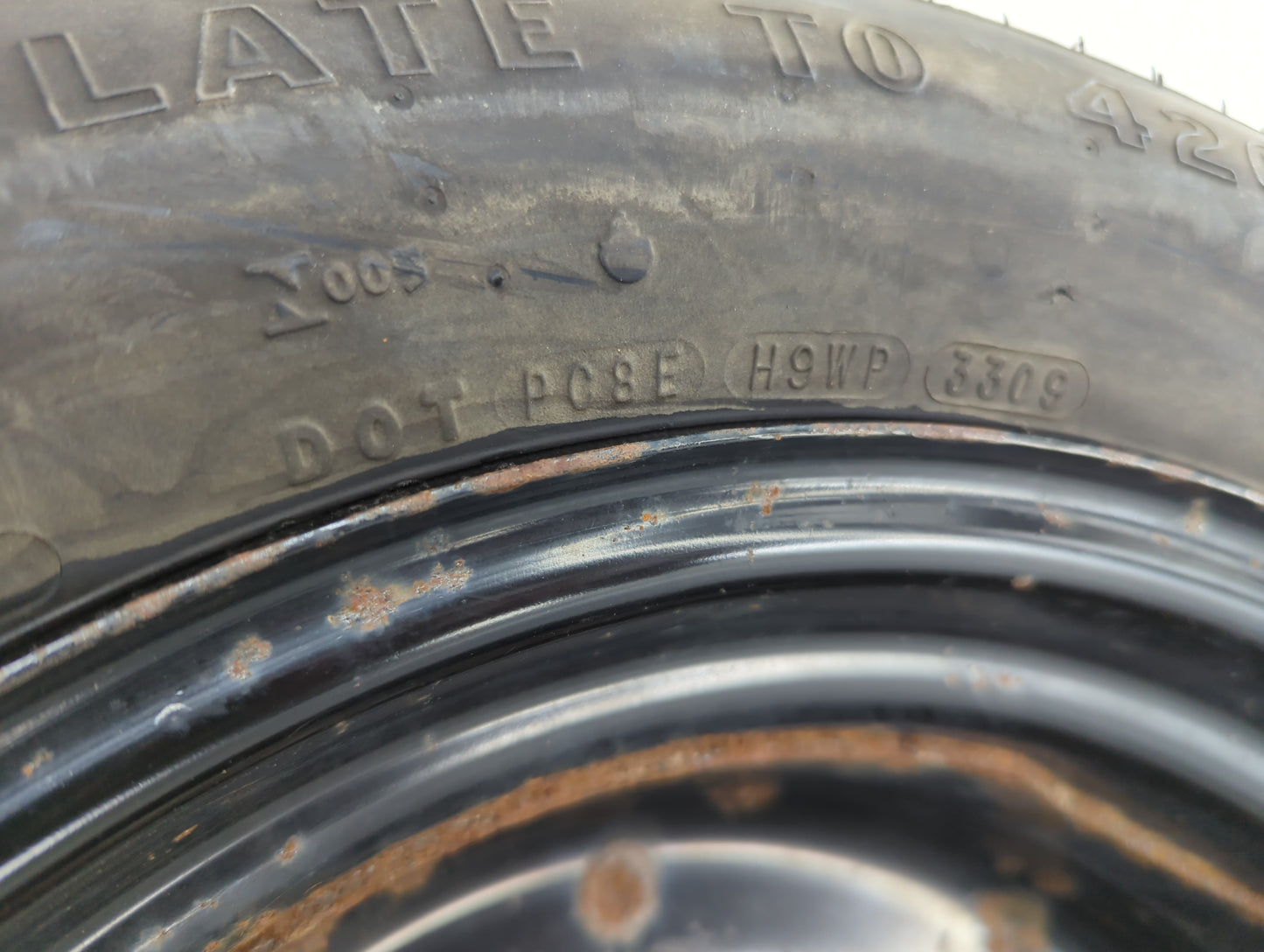 2013-2016 Dodge Dart Spare Donut Tire Wheel Rim Oem - Oemusedautoparts1.com