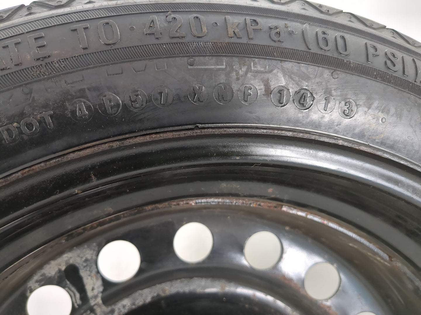 2013-2016 Dodge Dart Spare Donut Tire Wheel Rim Oem - Oemusedautoparts1.com