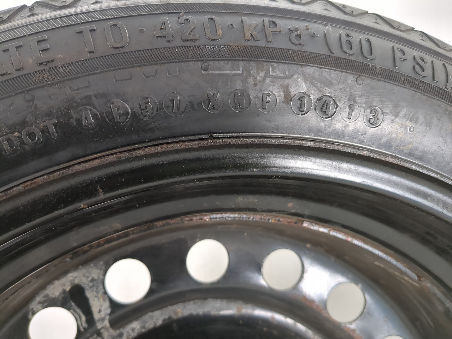 2013-2016 Dodge Dart Spare Donut Tire Wheel Rim Oem - Oemusedautoparts1.com