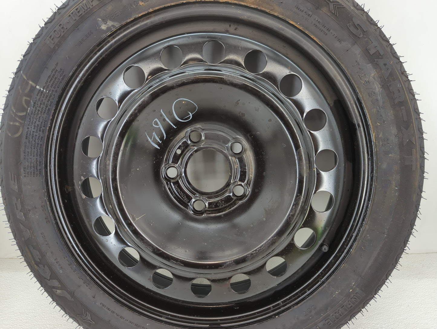 2013-2016 Dodge Dart Spare Donut Tire Wheel Rim Oem - Oemusedautoparts1.com